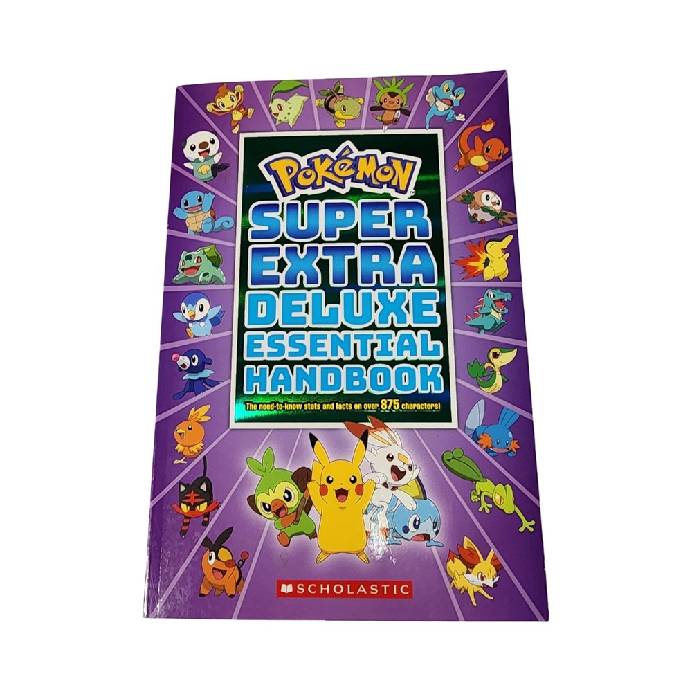 Pokemon Super Extra Deluxe Essential Handbook Scholastic 875+ Characters 2021